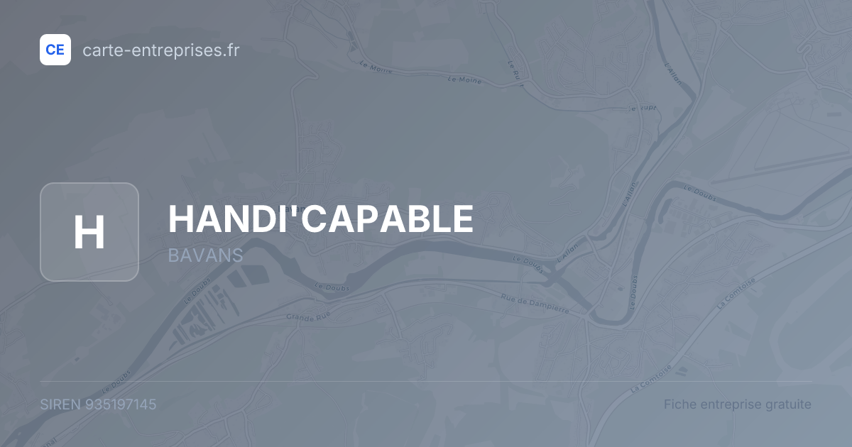 HANDI'CAPABLE — 935197145 — fiche entreprise
