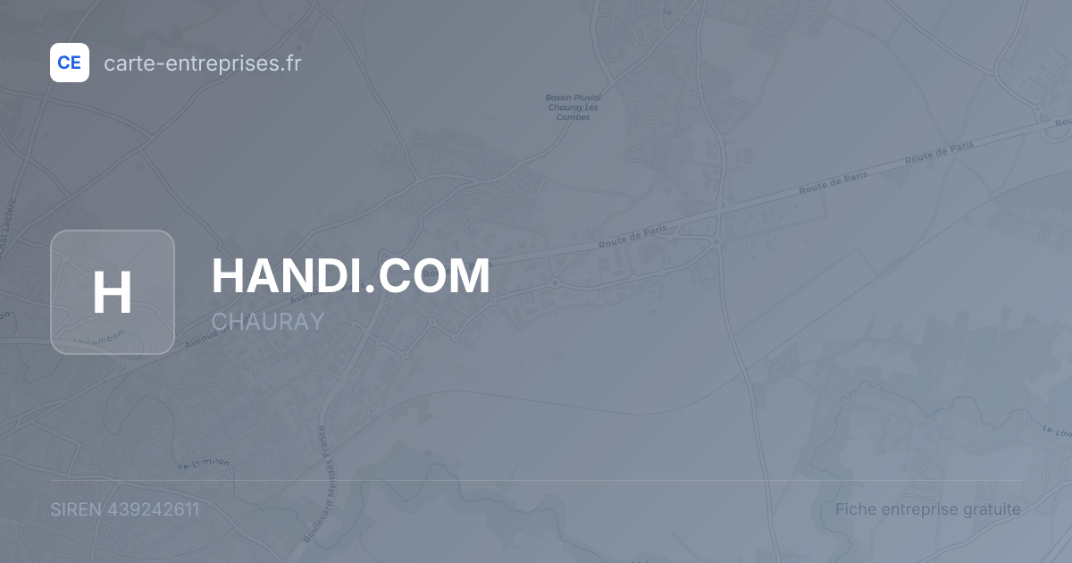 HANDI.COM — 439242611 — fiche entreprise