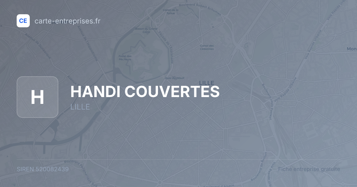 HANDI COUVERTES — 520082439 — fiche entreprise
