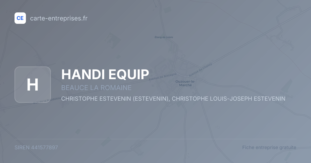 HANDI EQUIP — 441577897 — fiche entreprise