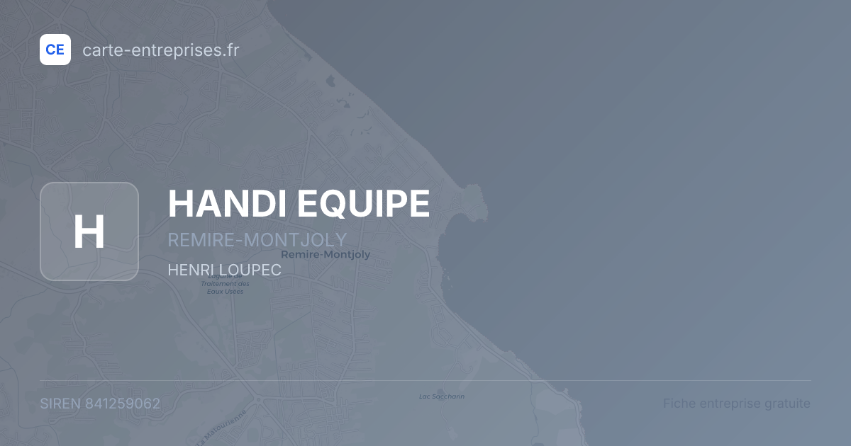 HANDI EQUIPE — 841259062 — fiche entreprise