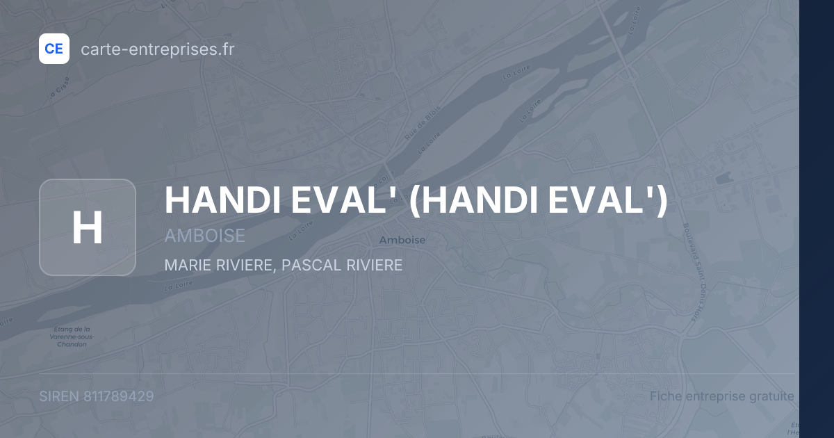 HANDI EVAL' — 811789429 — fiche entreprise