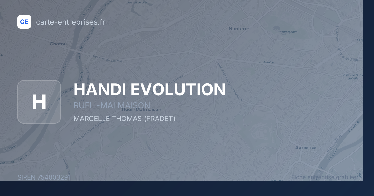 HANDI EVOLUTION — 754003291 — fiche entreprise