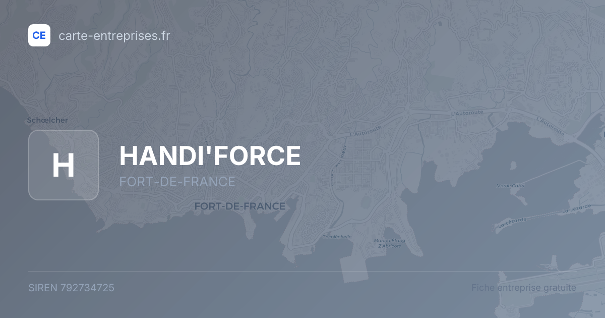 HANDI'FORCE — 792734725 — fiche entreprise