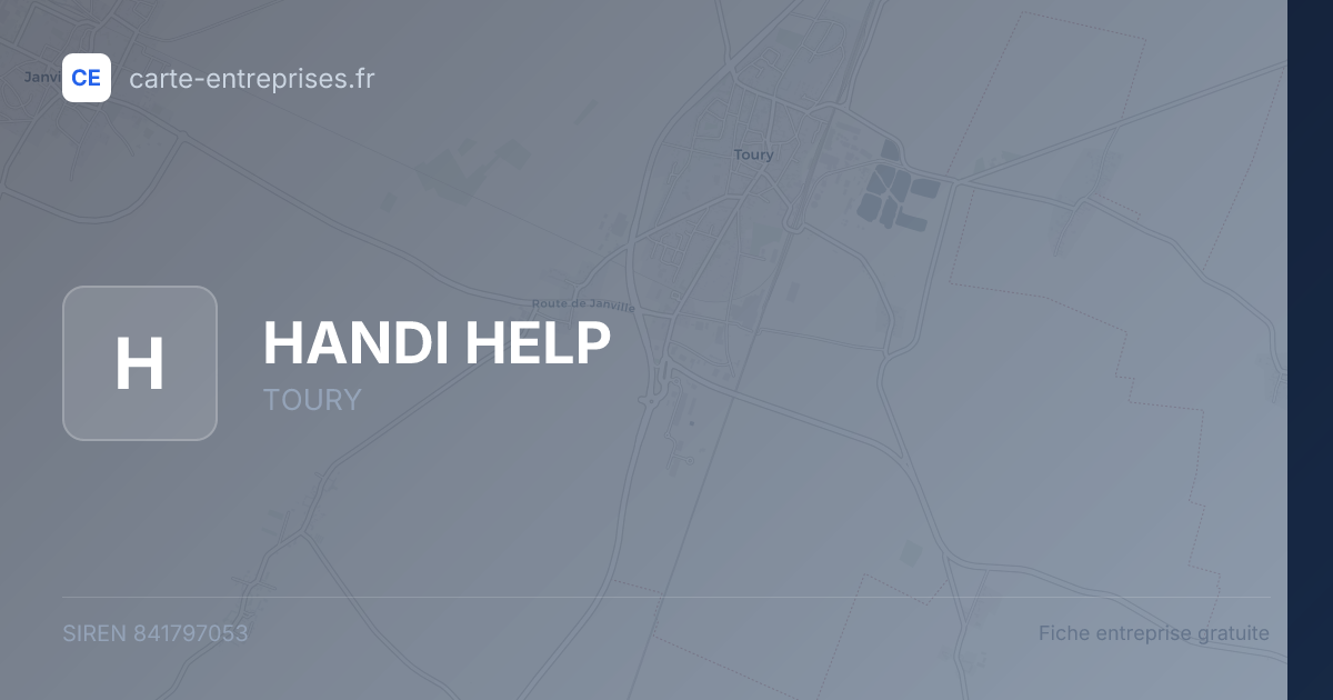 HANDI HELP — 841797053 — fiche entreprise