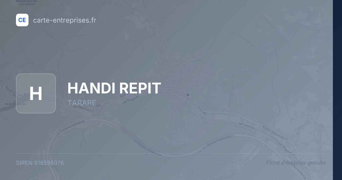HANDI REPIT — 818595076 — fiche entreprise