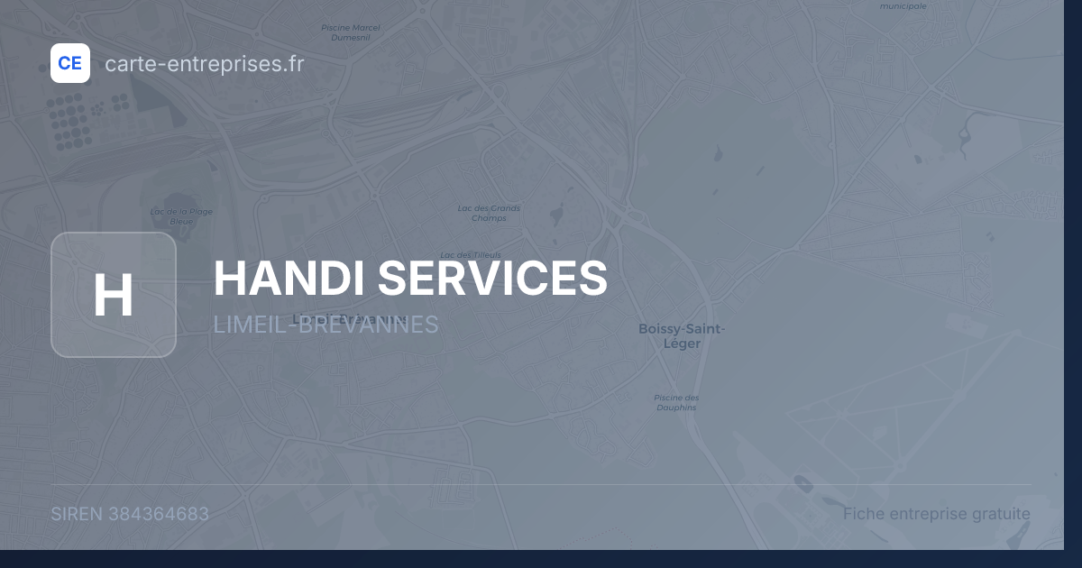 HANDI SERVICES — 384364683 — fiche entreprise