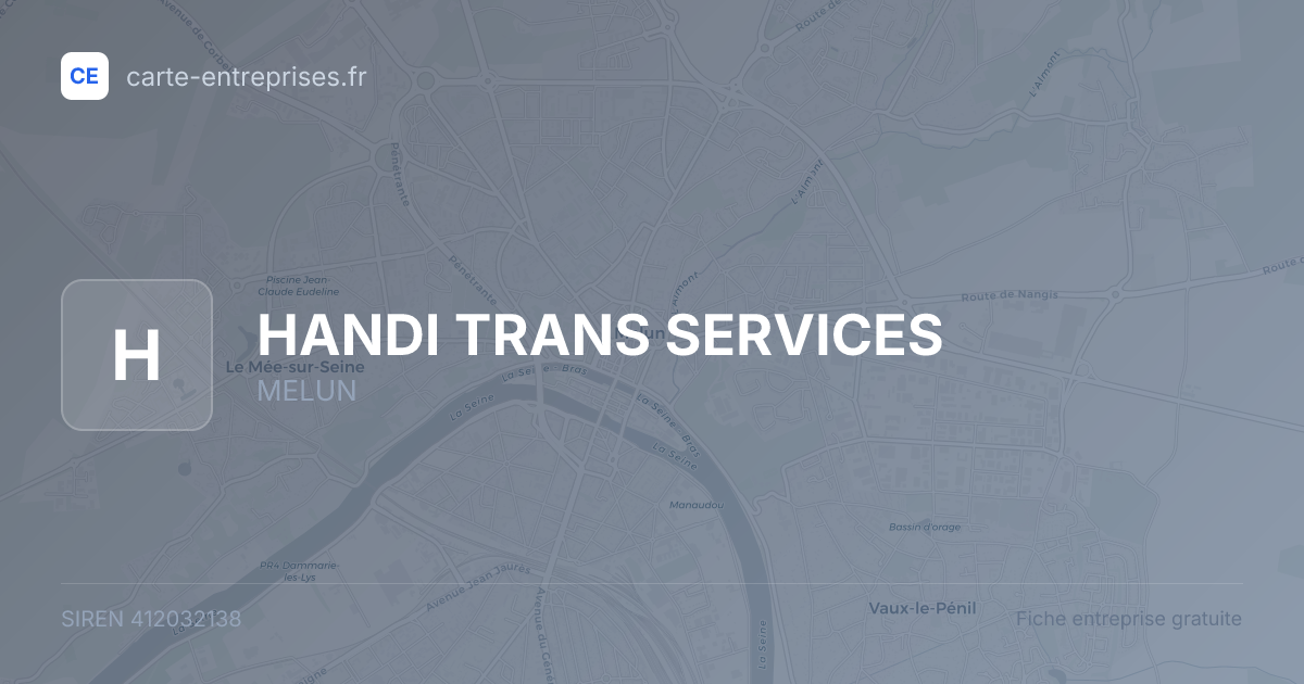 HANDI TRANS SERVICES — 412032138 — fiche entreprise