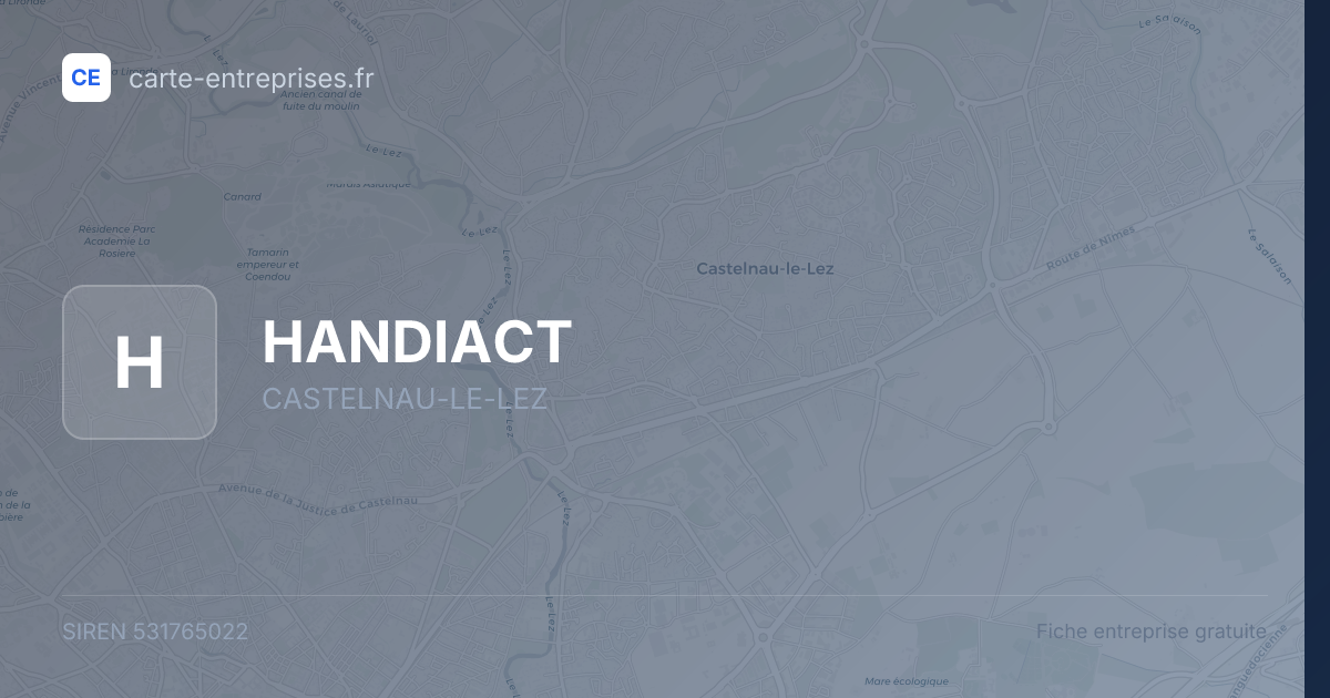 HANDIACT — 531765022 — fiche entreprise