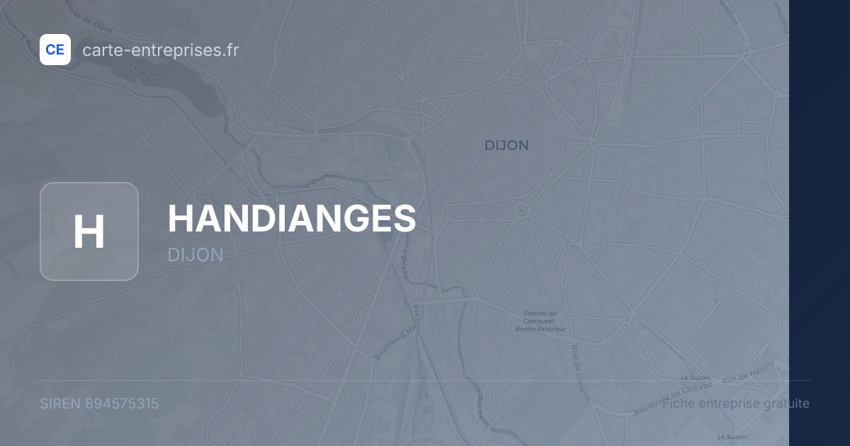 HANDIANGES — 894575315 — fiche entreprise