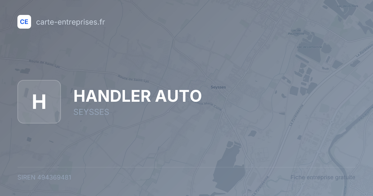 HANDLER AUTO — 494369481 — fiche entreprise