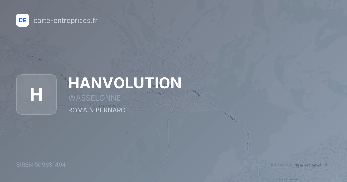 HANVOLUTION — 509631404 — fiche entreprise