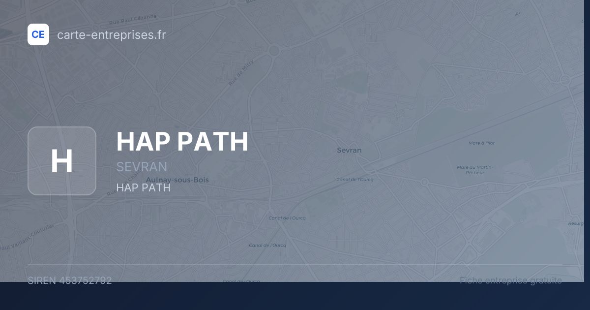HAP PATH — 453752792 — fiche entreprise