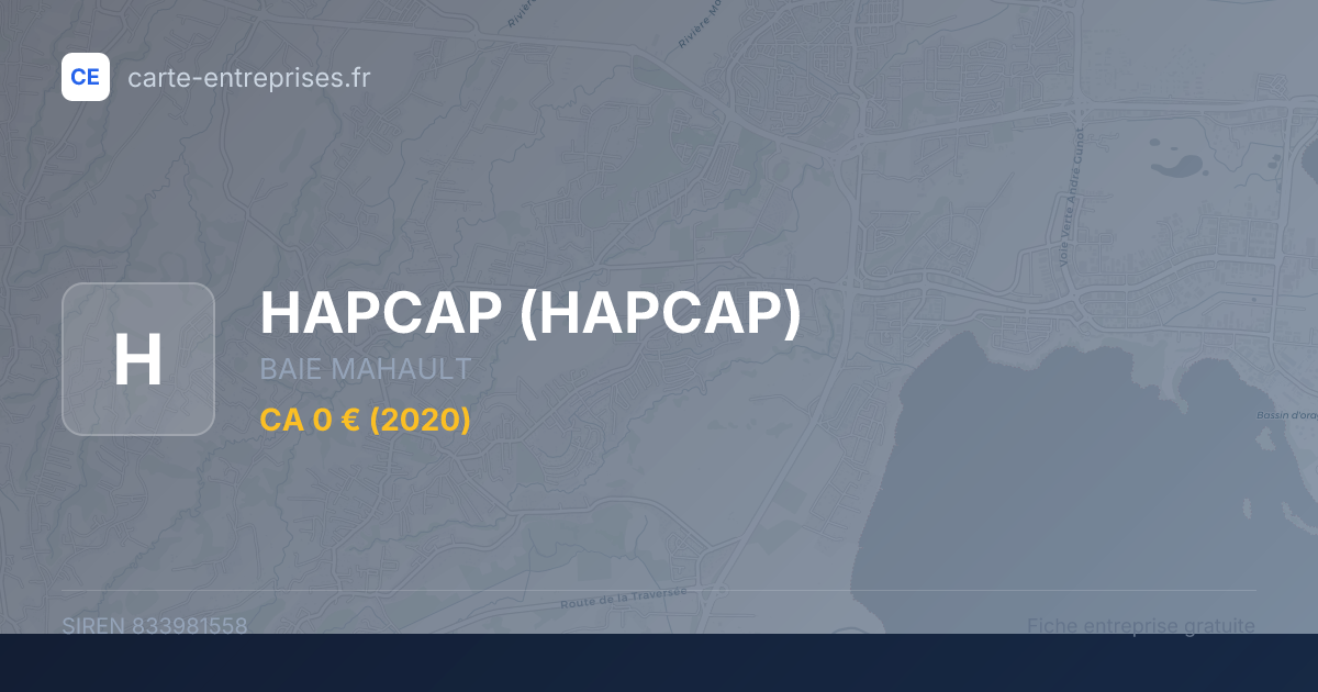HAPCAP — 833981558 — fiche entreprise