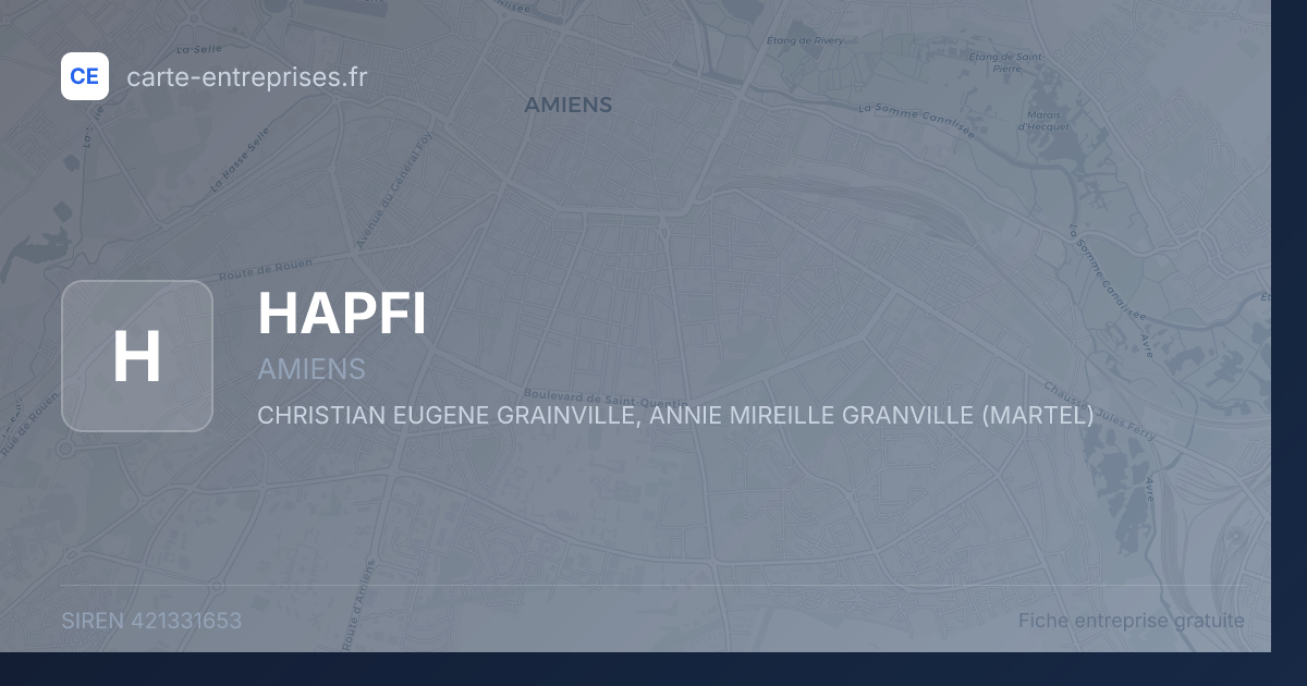 HAPFI — 421331653 — fiche entreprise