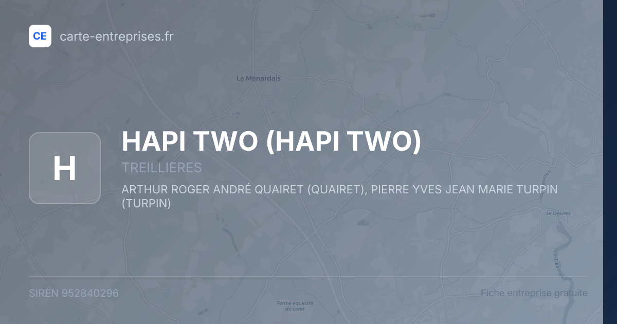 HAPI TWO — 952840296 — fiche entreprise
