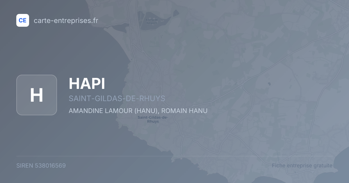 HAPI — 538016569 — fiche entreprise