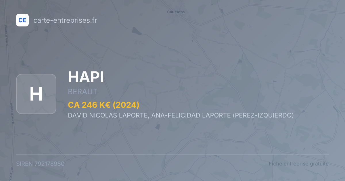HAPI — 792178980 — fiche entreprise