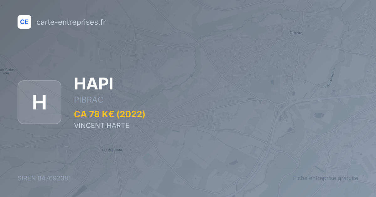 HAPI — 847692381 — fiche entreprise
