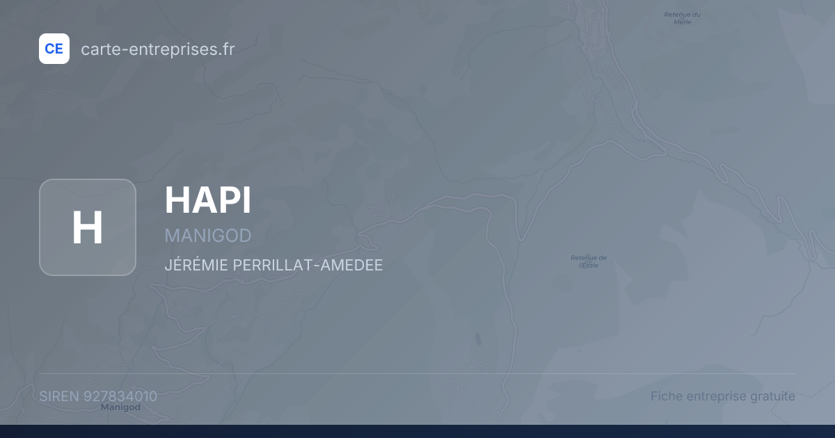 HAPI — 927834010 — fiche entreprise