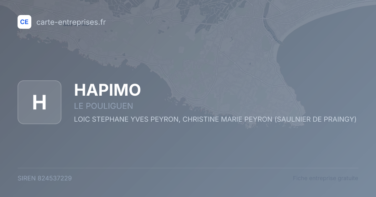 HAPIMO — 824537229 — fiche entreprise