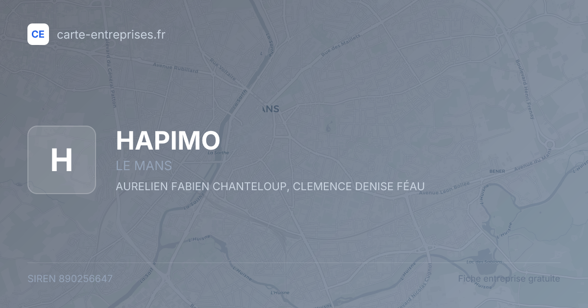 HAPIMO — 890256647 — fiche entreprise
