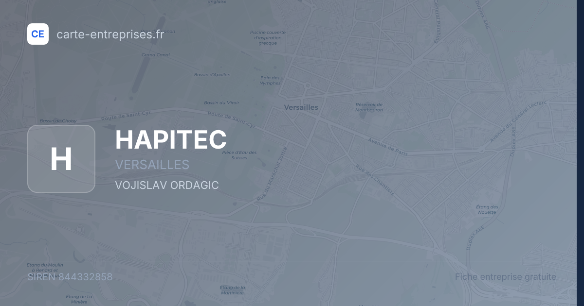 HAPITEC — 844332858 — fiche entreprise