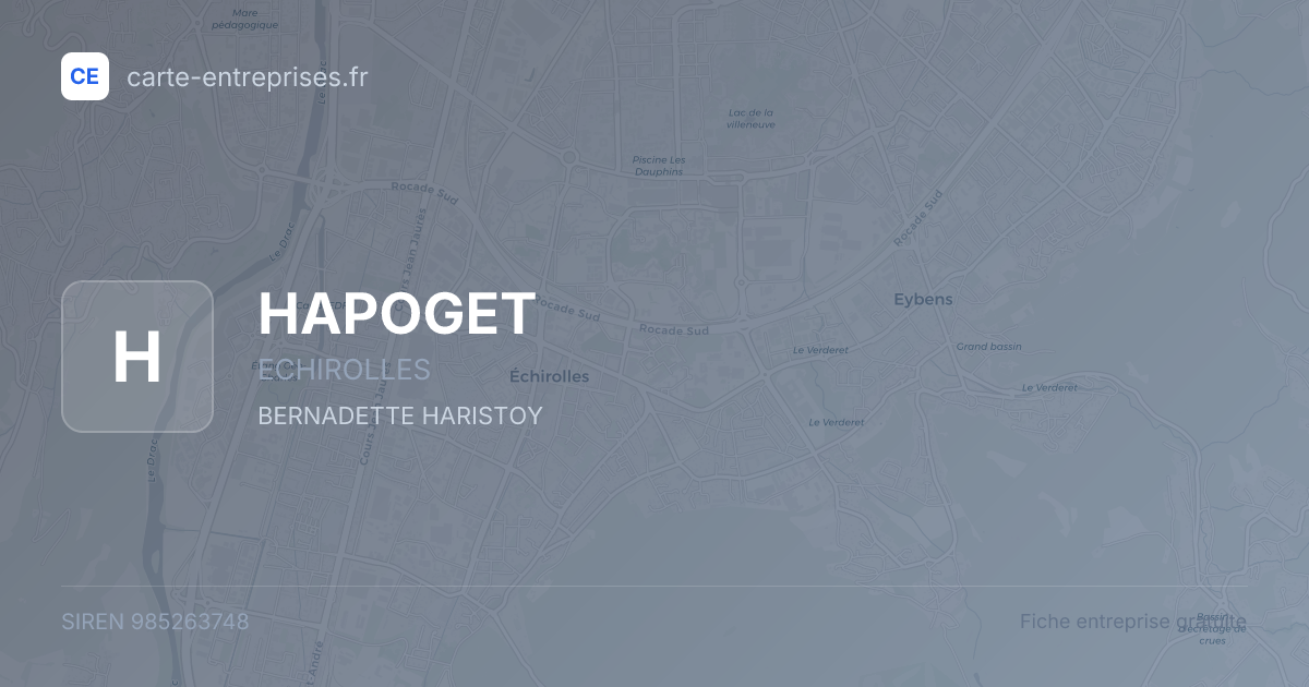 HAPOGET — 985263748 — fiche entreprise