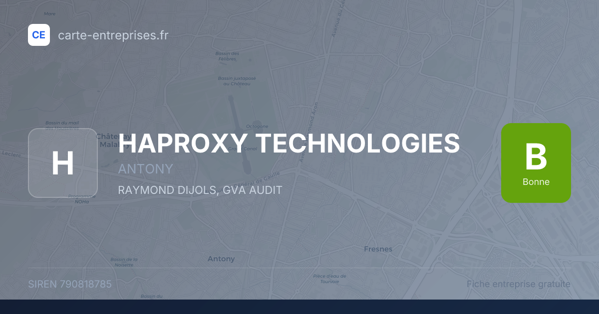 HAPROXY TECHNOLOGIES — 790818785 — fiche entreprise