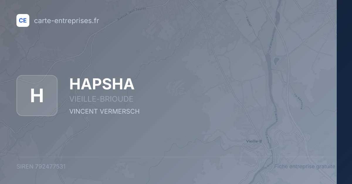HAPSHA — 792477531 — fiche entreprise