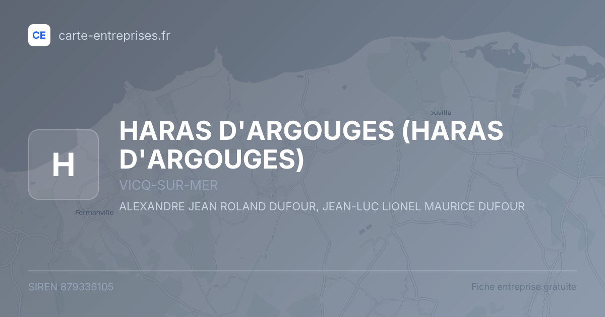HARAS D'ARGOUGES — 879336105 — fiche entreprise