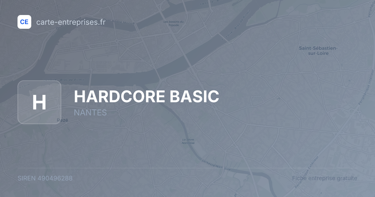 HARDCORE BASIC — 490496288 — fiche entreprise