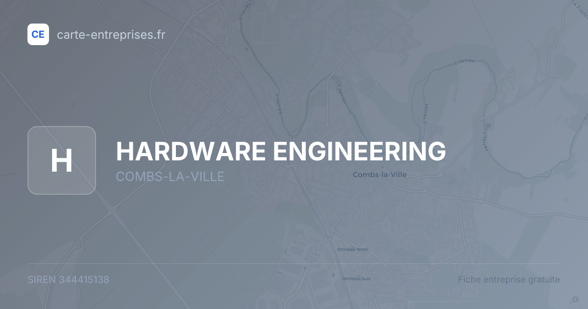 HARDWARE ENGINEERING — 344415138 — fiche entreprise