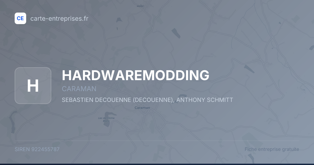 HARDWAREMODDING — 922455787 — fiche entreprise