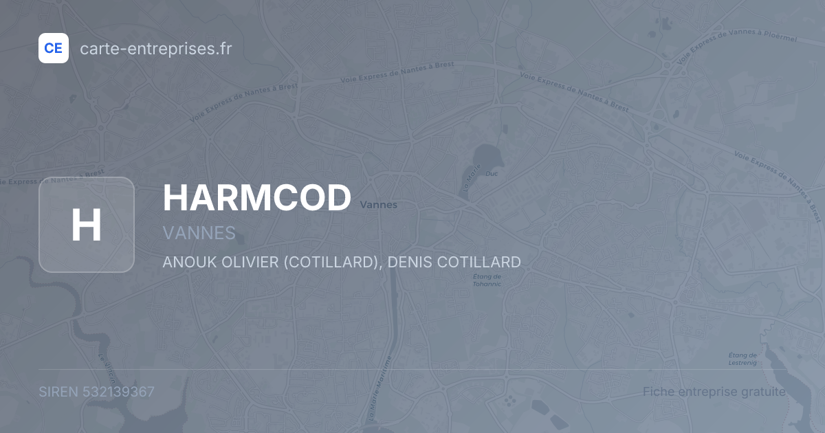 HARMCOD — 532139367 — fiche entreprise