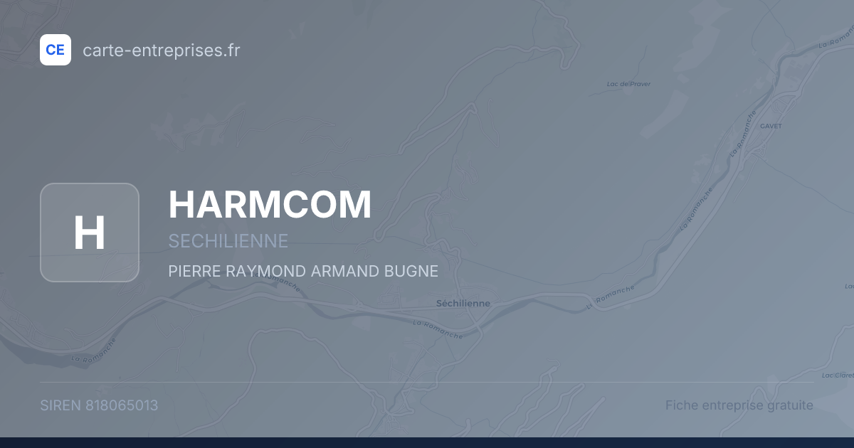 HARMCOM — 818065013 — fiche entreprise