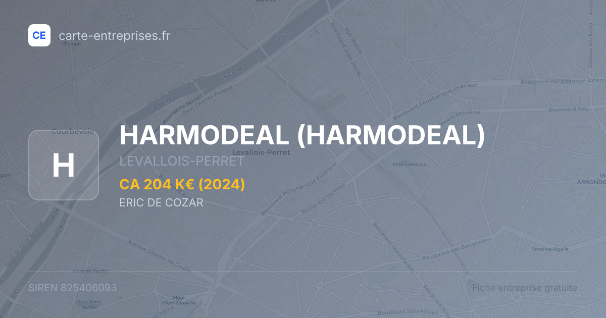 HARMODEAL — 825406093 — fiche entreprise