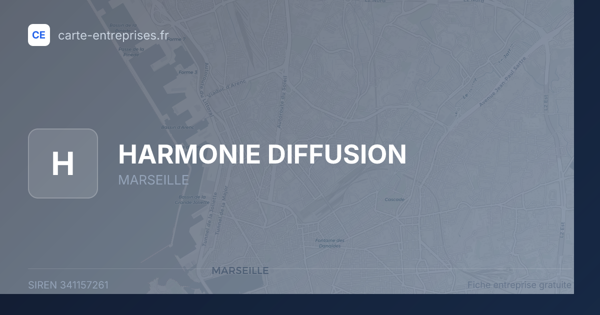 HARMONIE DIFFUSION — 341157261 — fiche entreprise