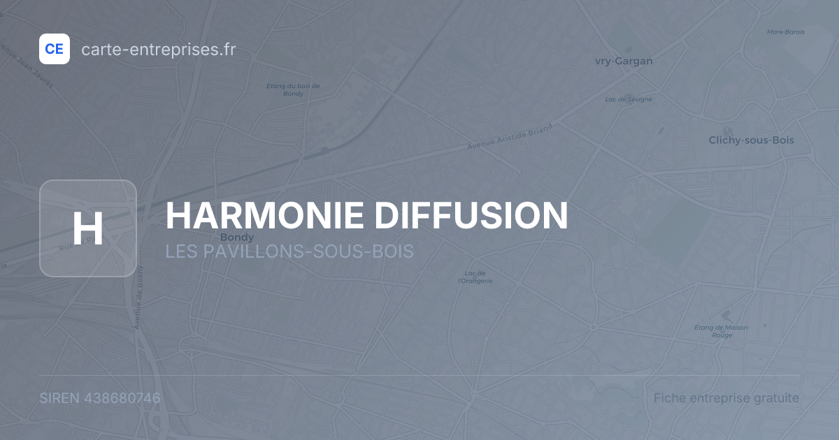HARMONIE DIFFUSION — 438680746 — fiche entreprise