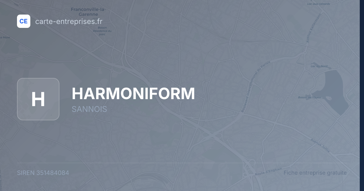 HARMONIFORM — 351484084 — fiche entreprise