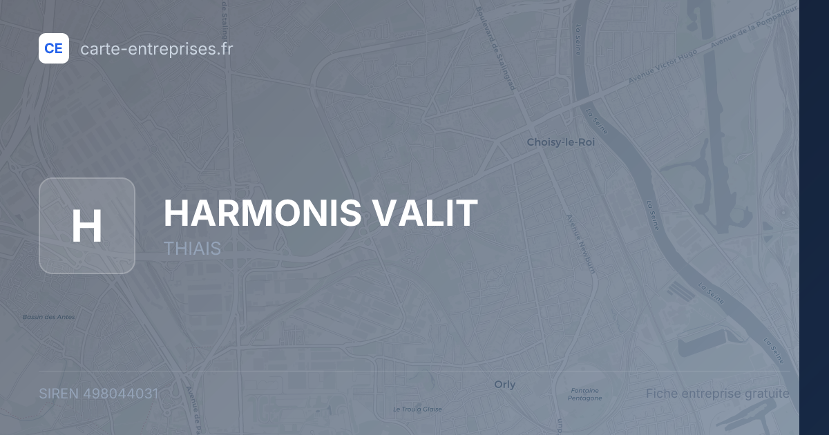 HARMONIS VALIT — 498044031 — fiche entreprise