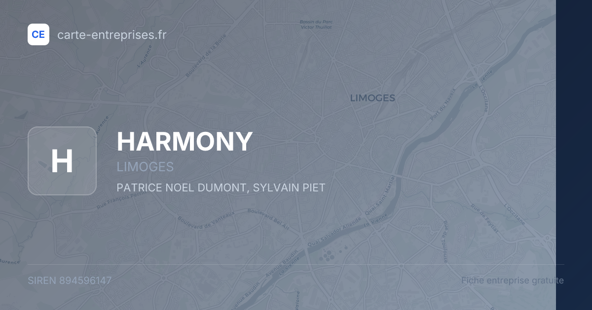 HARMONY — 894596147 — fiche entreprise