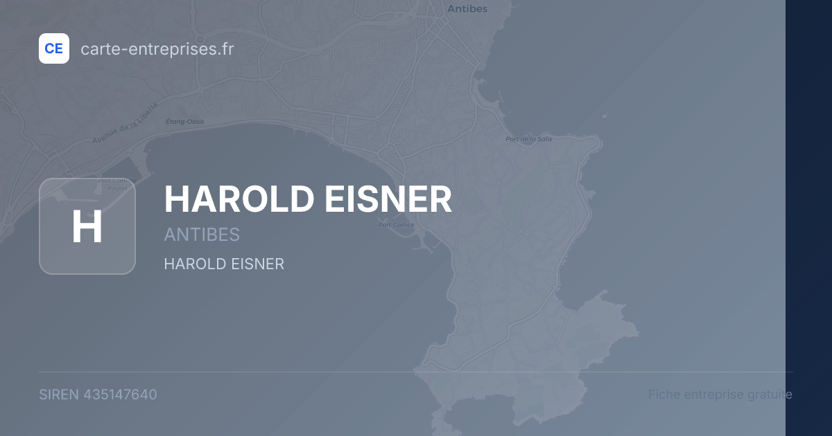 HAROLD EISNER — 435147640 — fiche entreprise