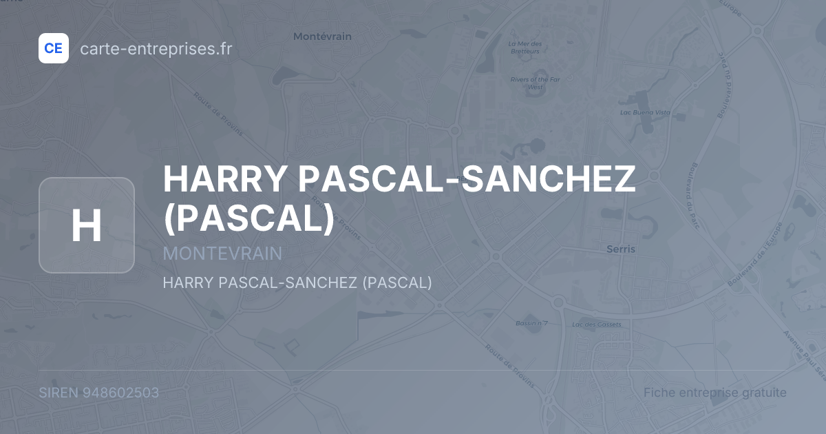 HARRY PASCAL-SANCHEZ (PASCAL) — 948602503 — fiche entreprise