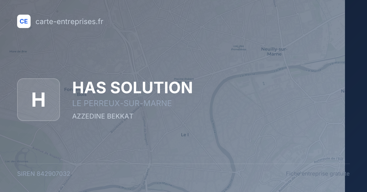 HAS SOLUTION — 842907032 — fiche entreprise