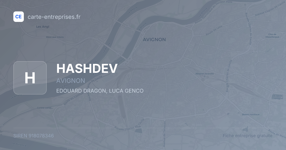 HASHDEV — 918078346 — fiche entreprise