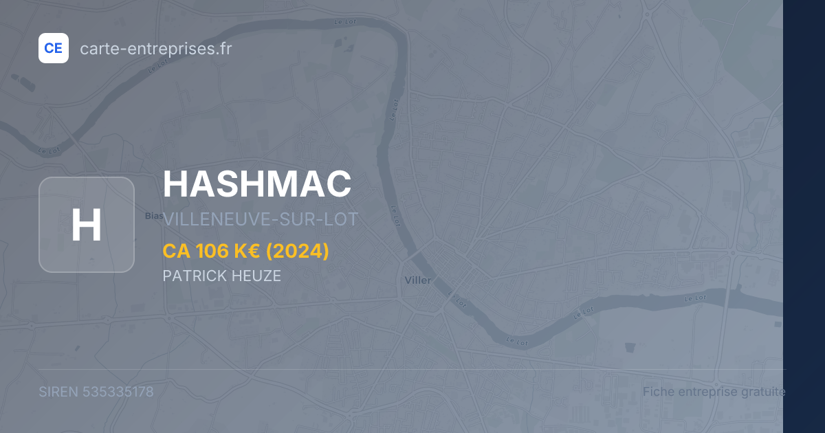 HASHMAC — 535335178 — fiche entreprise