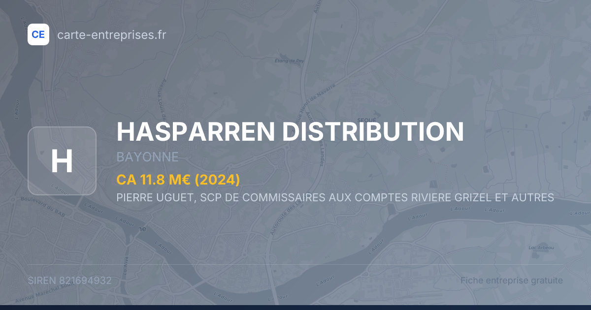 HASPARREN DISTRIBUTION — 821694932 — fiche entreprise