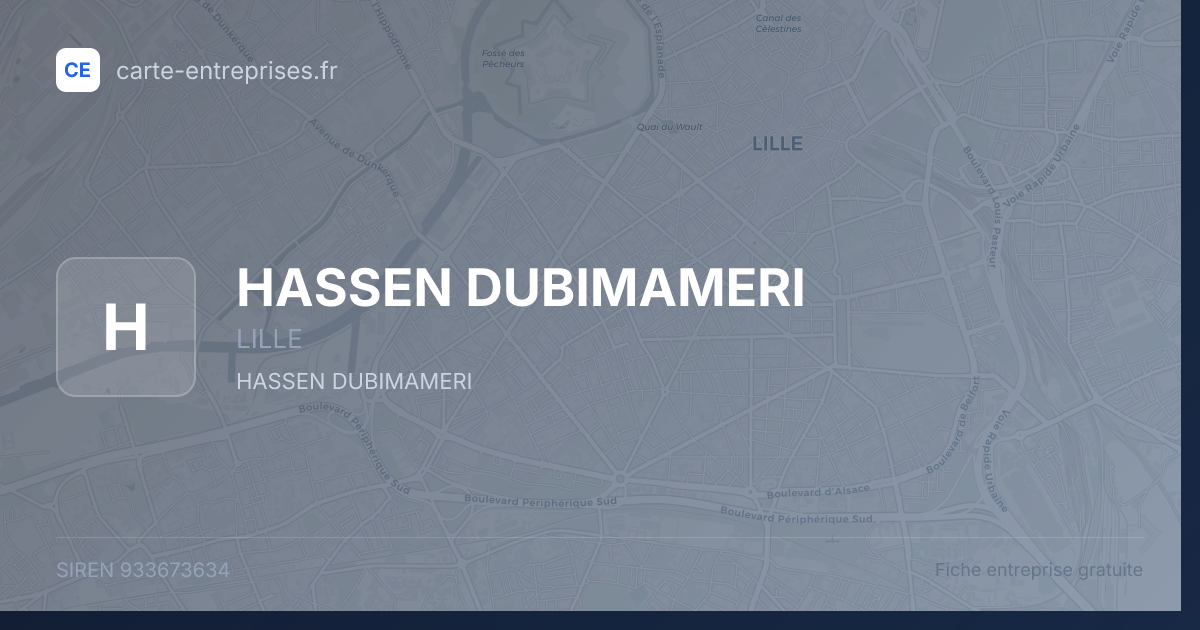 HASSEN DUBIMAMERI — 933673634 — fiche entreprise