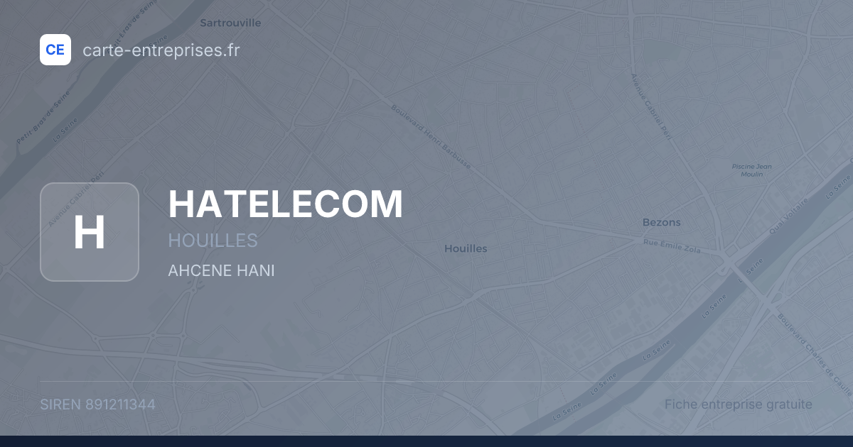 HATELECOM — 891211344 — fiche entreprise